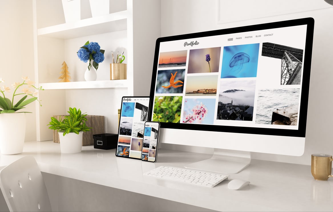 Portfolio Website on Home Office Setup